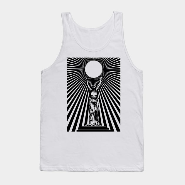 Sun God Illustration Tank Top by CreatorJ